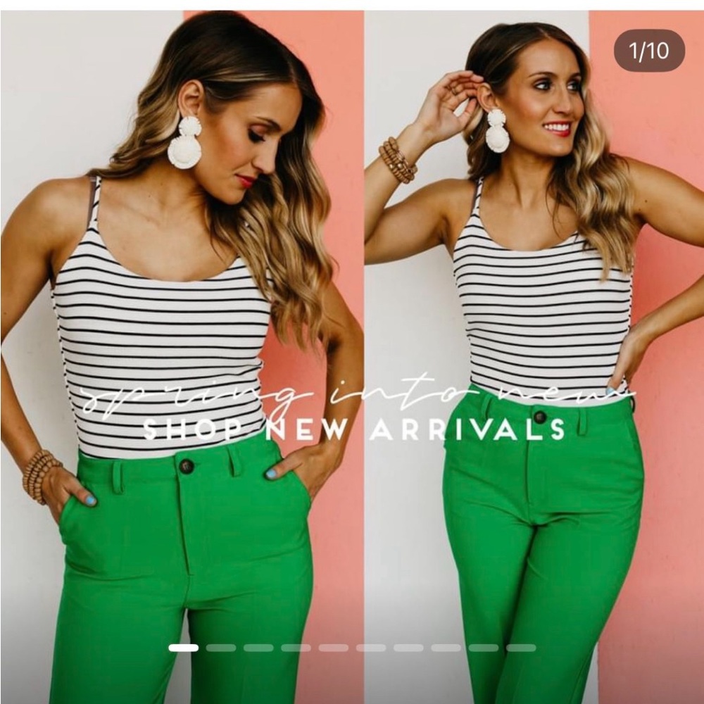 Chicwish Green Wide Leg